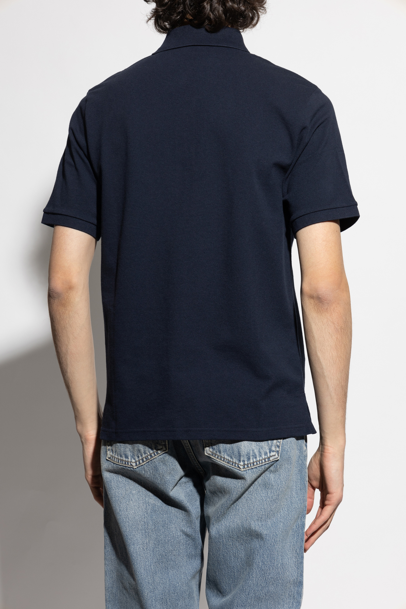 Navy blue Polo with embroidered logo Saint Laurent - Vitkac AS